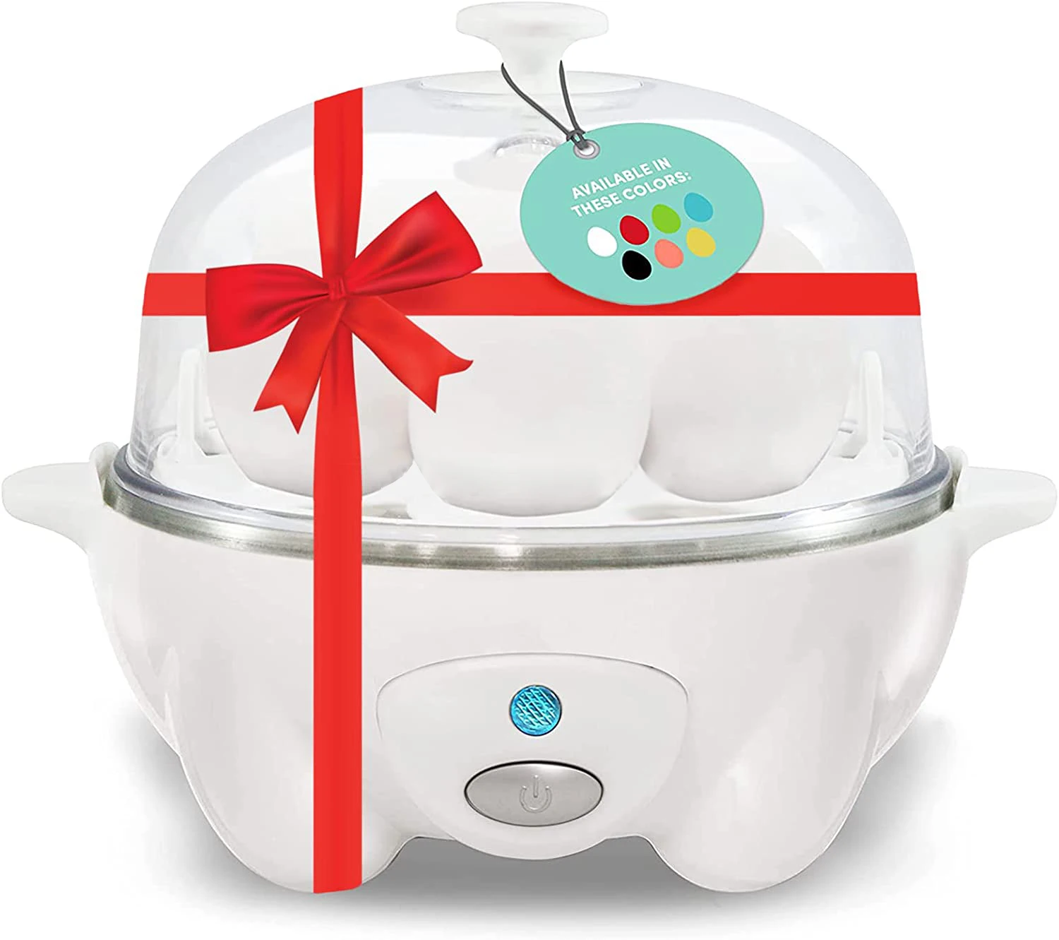 Electric 7 Eggs Capacity Rapid Egg Maker Boiler & Poacher, Medium or Hard Boil