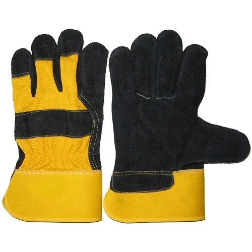 Working Gloves Custom Color Heat Resistant Cowhide Split Leather Safety Best Leather Gloves