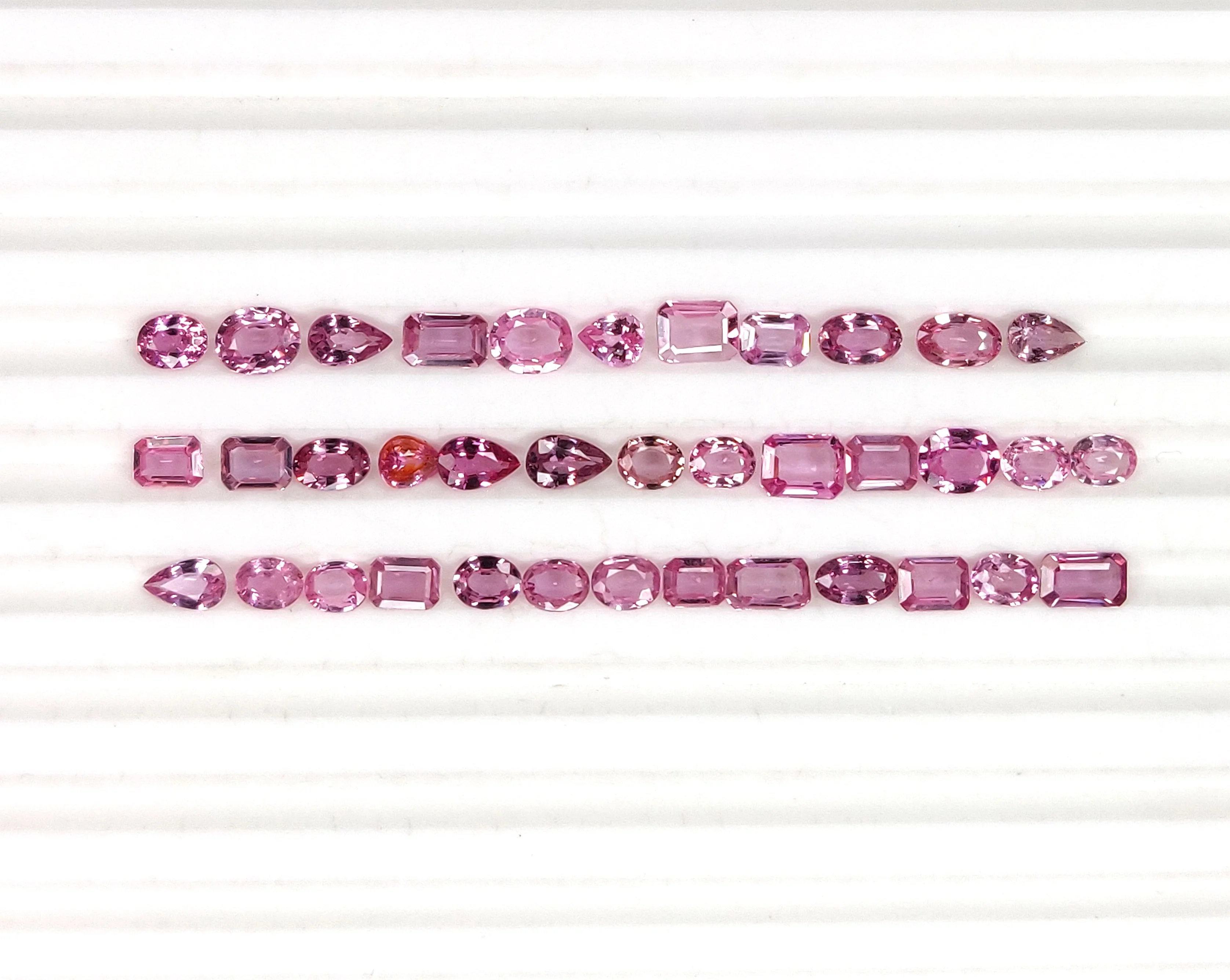 Hot Sale Natural Pink Sapphire Gemstones Ready To Use in Jewellery Making Mix Shape Lot Pink Sapphires from India