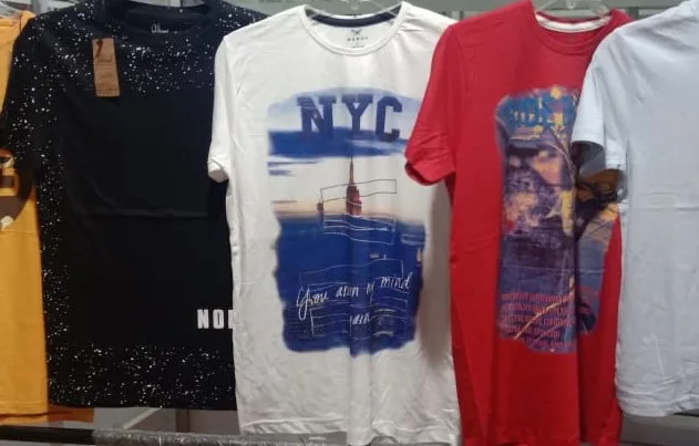 Fashion factory 2024 wholesale embroidery mens designer silk screen Automatic machine printed round neck t-shirt