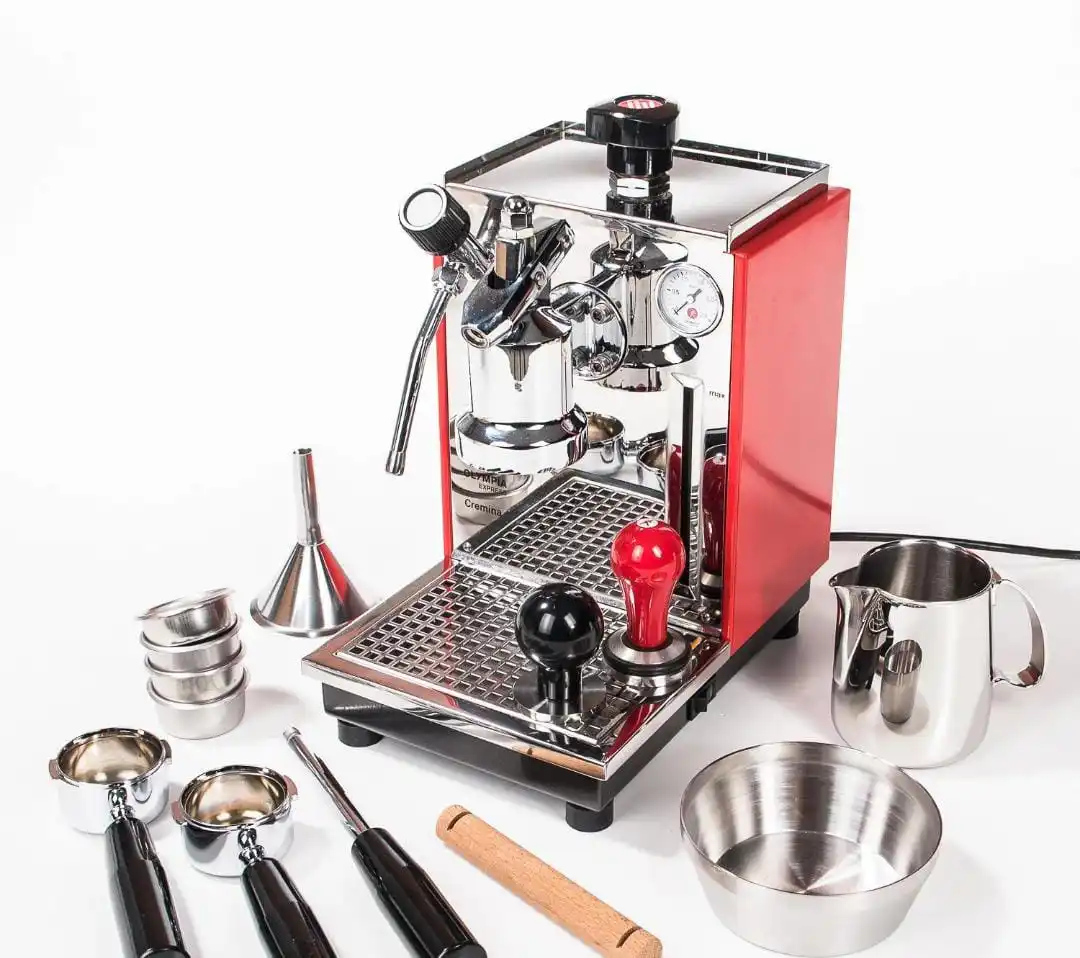 Discounts Offer Oly-mpia Express - Cremina - Lever Espresso Machine - Made in Switzerland Red, 100% Factory Sealed and Warranty