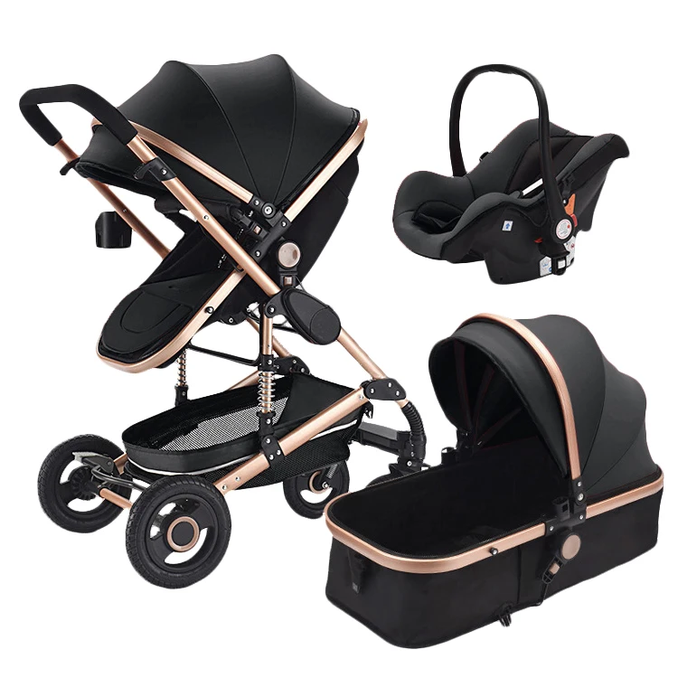 Baby Stroller Cochecito De Bebe Infant Factory Baby Carriage Supply OEM Logo ODM Customized Design Supported Babes Jumper 3 IN 1