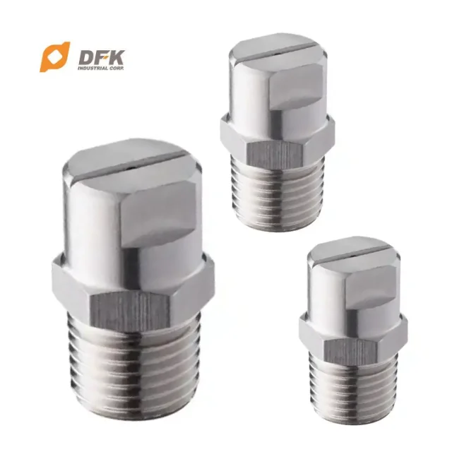 Easy Installed Stainless Steel Flat fan Spray Nozzle For Washing