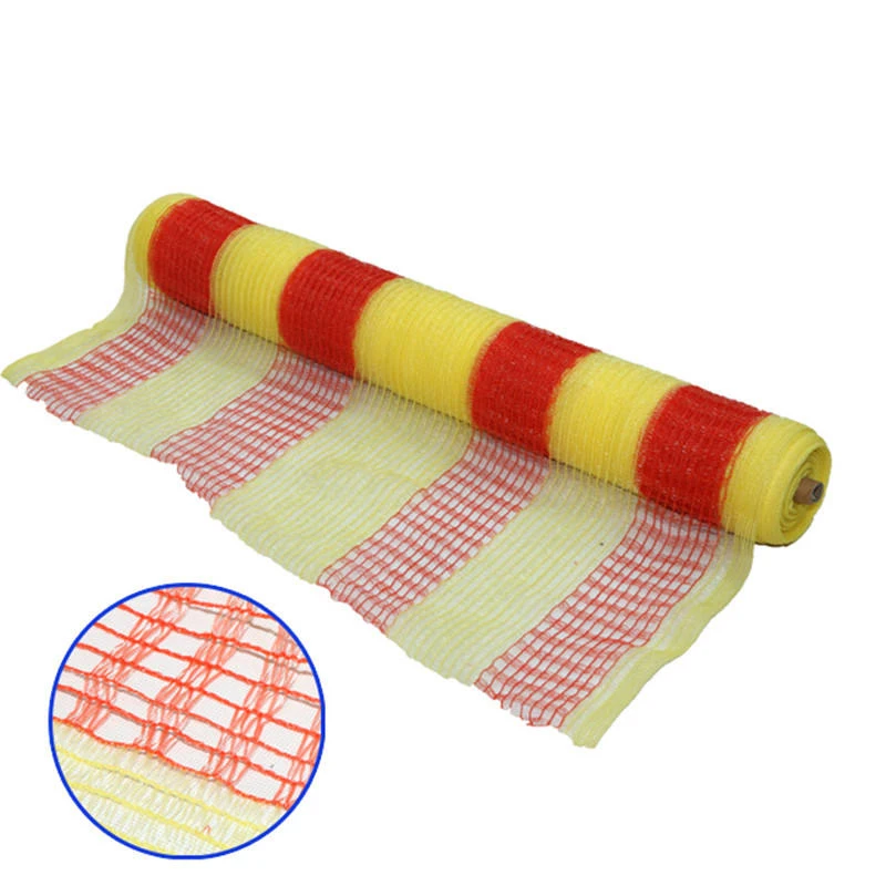 New Material Temporary Traffic Road Safety Fence Knitted Woven Construction Alert Net Mesh Warning Safety Barrier Netting