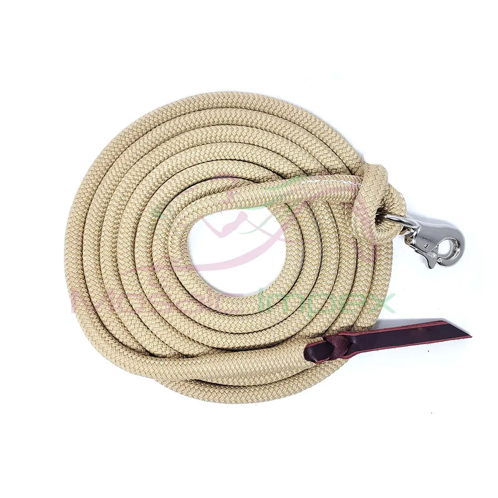 Adjustable Nylon Horse Halter Lead Rope with Durable Brass Snap Hook and Premium Quality Metal Clasp Premium Horse Product