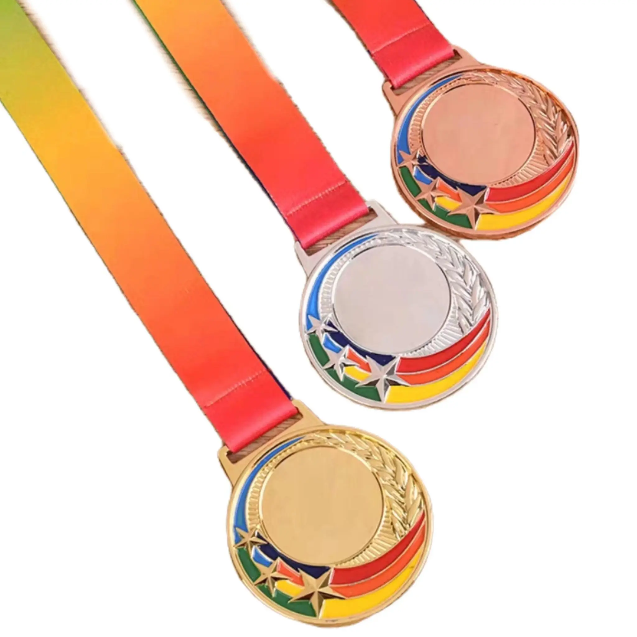 AI-MICH Crystal Enamel plated Standard Manufacturer Medal ForFootball Soccer Award Decorative Medallion Zinc Medal