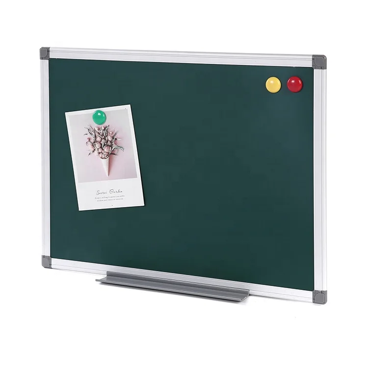 Standard size classroom chalkboard blackboard school aluminium frame magnetic writing green chalk board black board