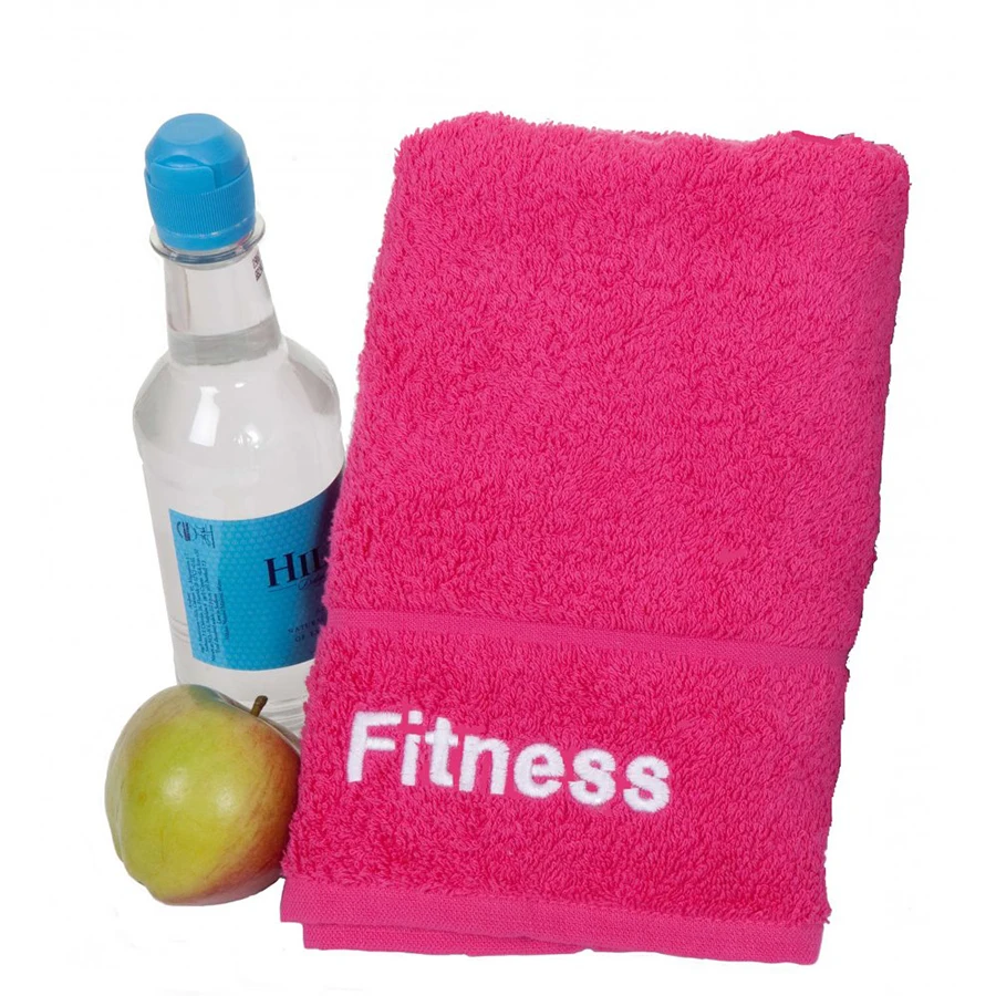 High quality custom logo microfiber/cotton sports gym hand towel With Zipper Pocket gym towels