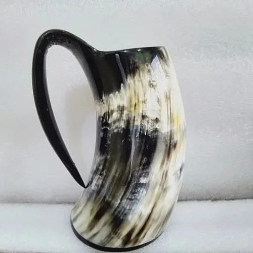best artical  showpices viking drinking horn mug natural horn mug real handicraft handmade by skyhigh overseas