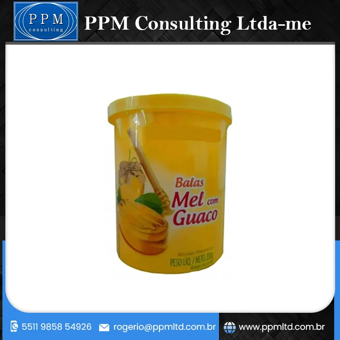 Wholesale Custom High Quality Sweet Ice Cream Shape Lollipop Hard Honey with Guaco Candy Jar For Kids