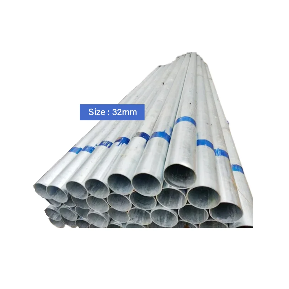 Premium Quality Alloy Welded Steel Round Galvanized Iron Pipe 32mm 6 Meter Class B Malaysia Manufacturer