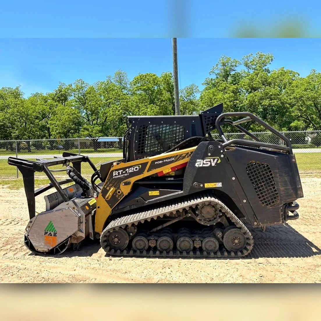Affordable Price 2020 ASV Compact Track Loader RT-120 With FAE Mulcher Head Attachment Ready to Ship