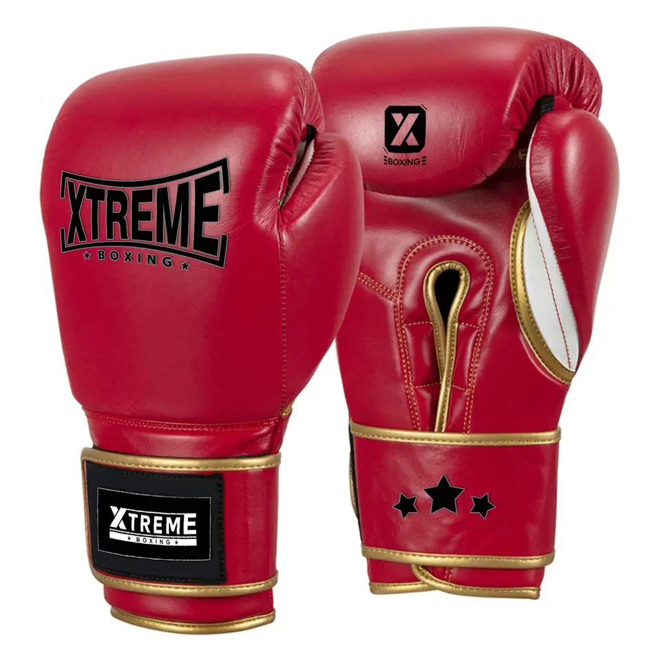 Wholesale Professional Red Black Boxing Gloves PU Leather Sizes 8oz 12oz 16oz with Customizable Logo