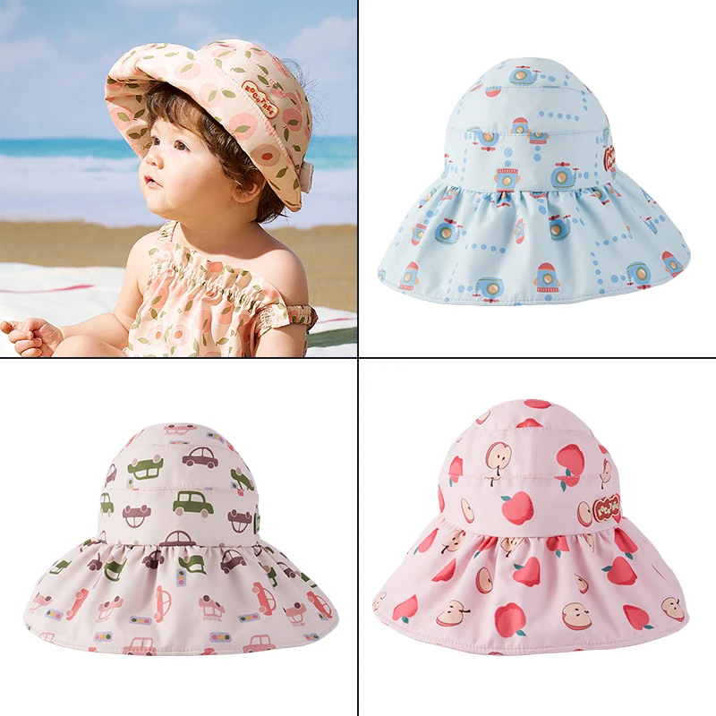 KOCOTREE New Toddler Cute Sun Visor Hat Children UV Protection Empty Top Cartoon Caps