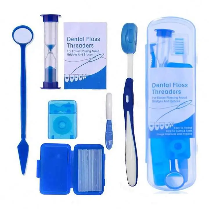 Dental Portable Orthodontic Care Dental Tooth Brush Ortho Kit With 8 Kit