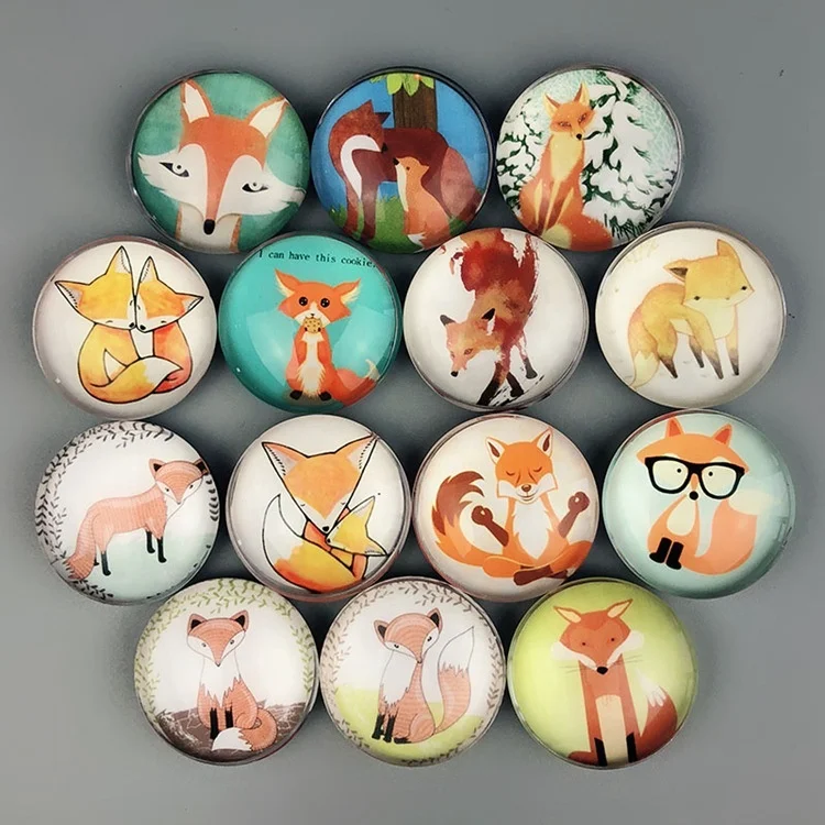 WINER M&G Kitchen Crystal Customized Round Shape Fridge Magnets with different patterns