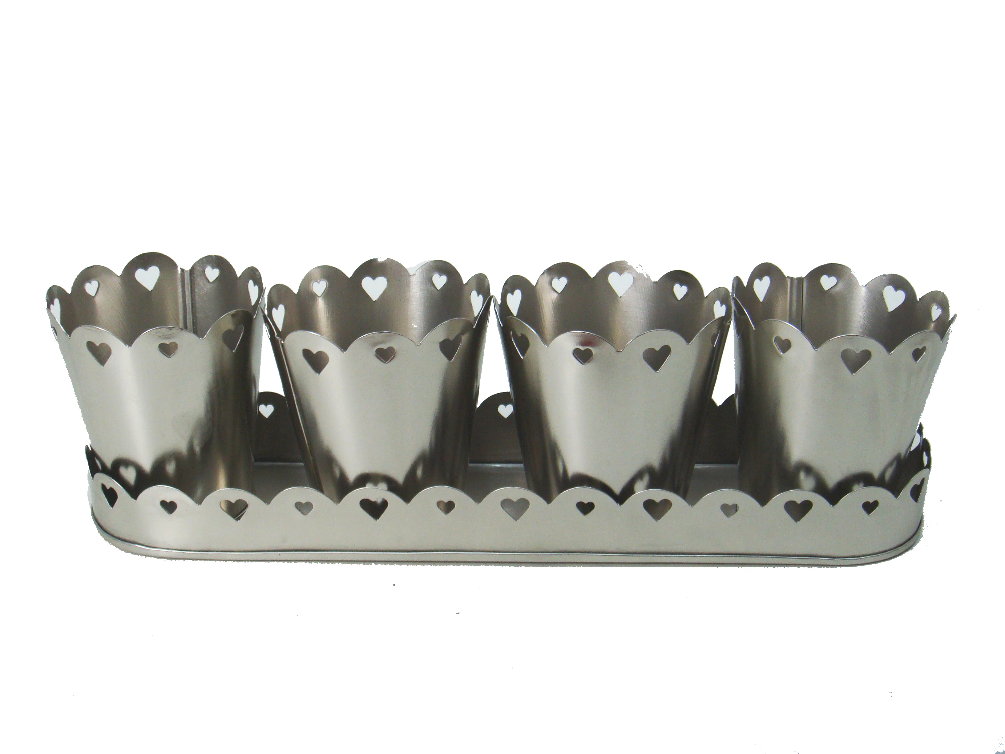 Wholesale Bulk Iron Tray With 4 Planter decorations for home  garden supplies smart home products  decor planter with tray
