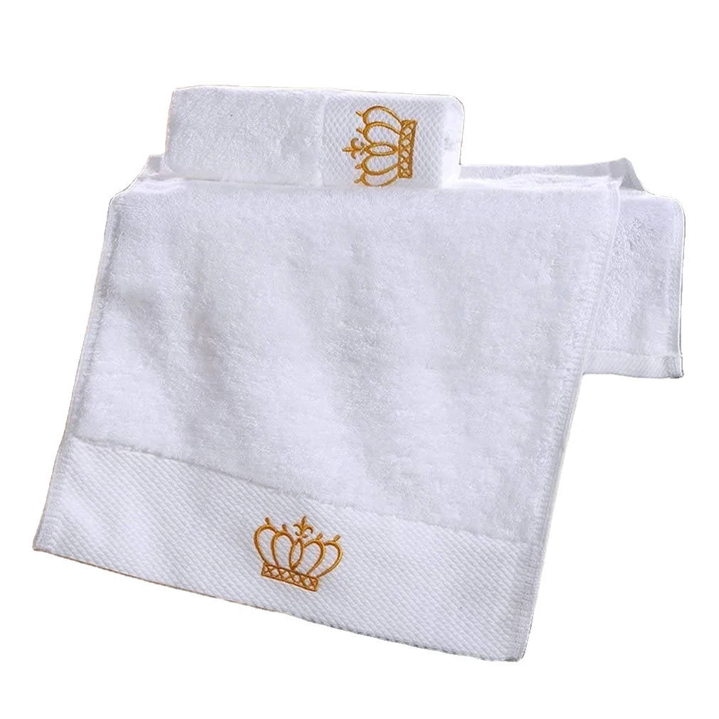 3 Set In 1 Luxury Custom Utopia Turkish Towels in Bulk White 100% Cotton Terry Hotel Bathroom Towels Set hair Salon Towel
