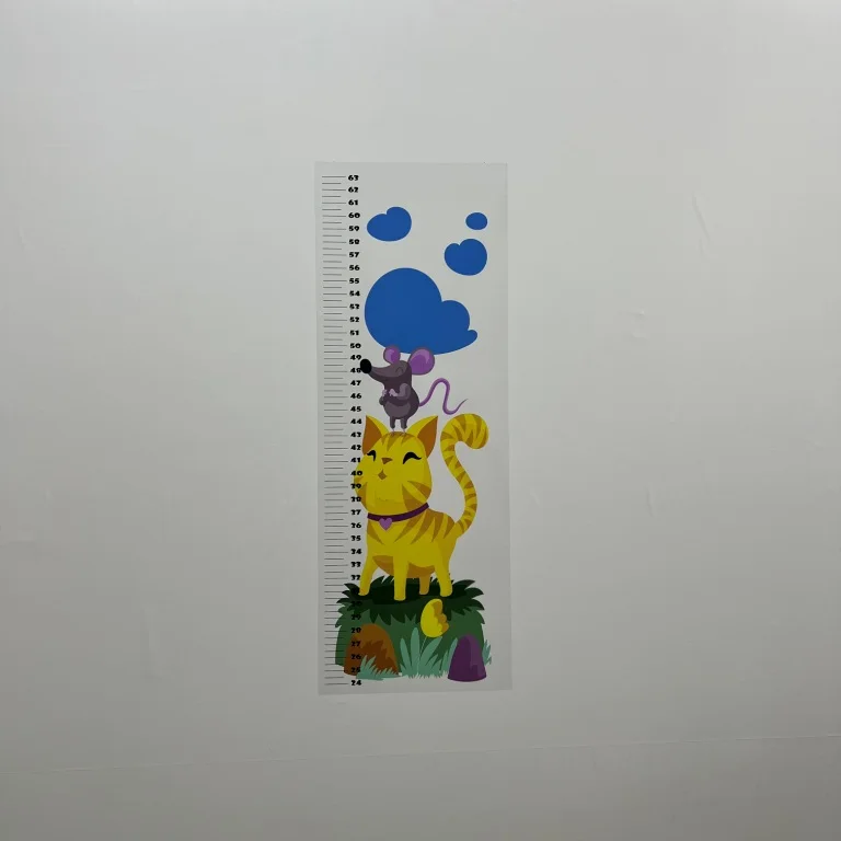 Dry Erase Growth Chart For Kids Model-2 Reusable Durable Polystyrene Material Holds The Surface With Static Electricity