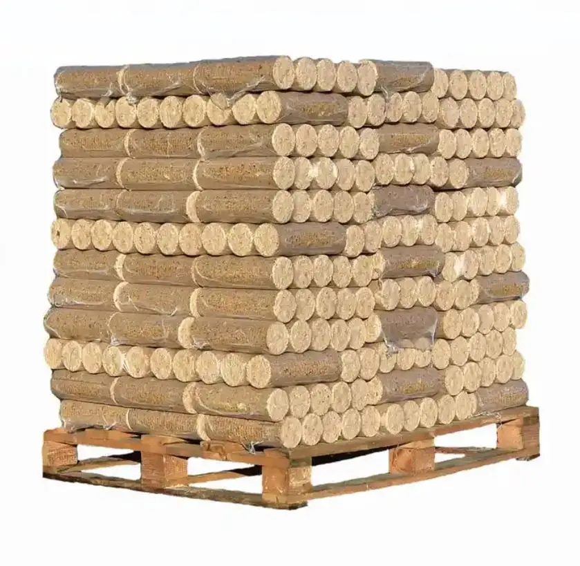 Wholesale Premium Quality 10kg Packaging Certified Heat Fuel Pini Kay/RUF Wood Briquettes Made from Wood Sawdust