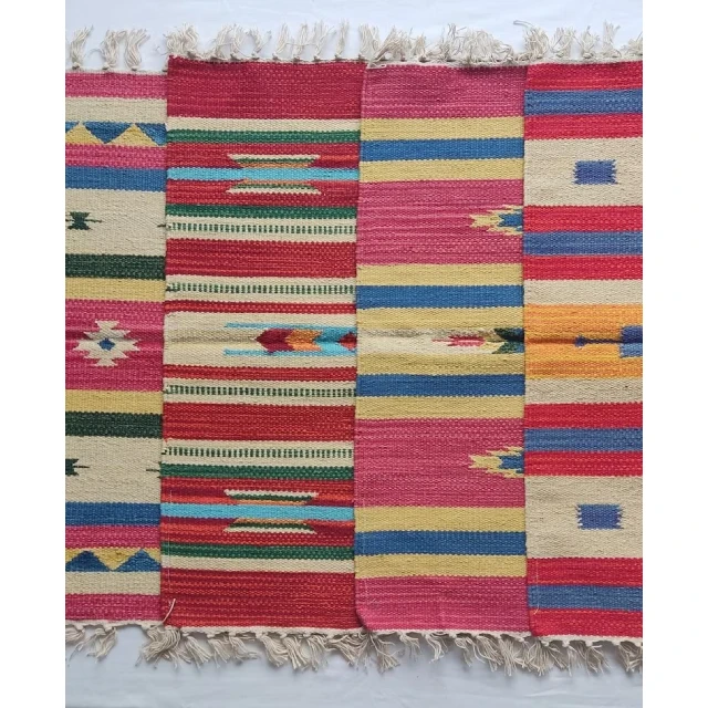 Luxury Home Decoration Kilim Carpet Kids Room Handmade Kilim Floor Mat 100% Cotton Handwoven Flatweave Rug
