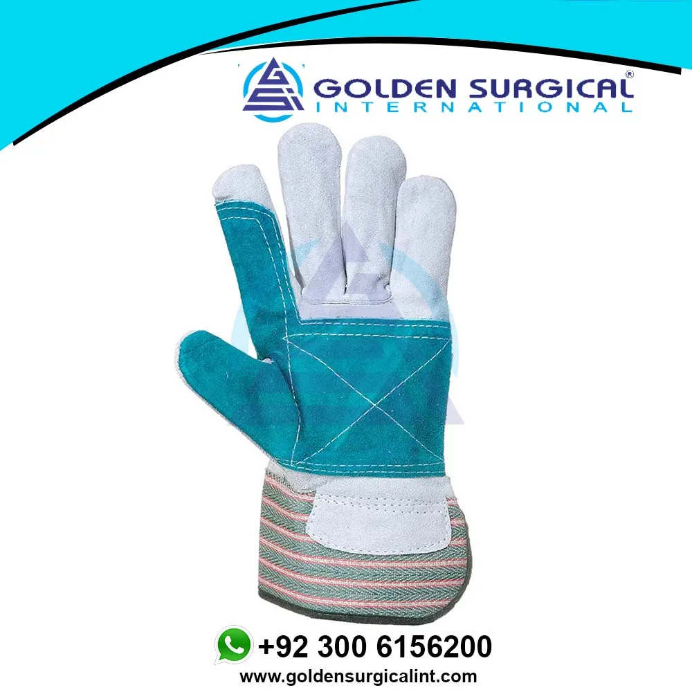 Double Palm Rigger Heavy Duty Hand Gauntlets Protection Safety Work Wear Wholesale Low MOQ Cheap Price