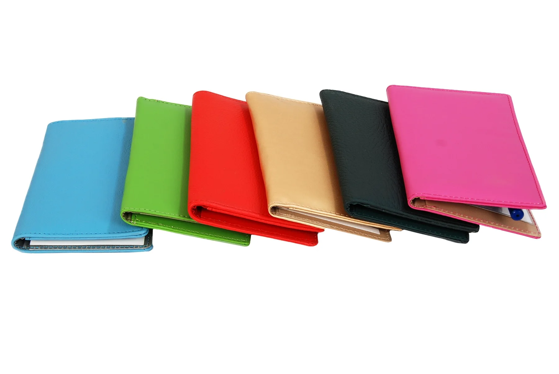 2024 New PU Leather Checkbook Holder with Pen/Card Holder in Pink Color