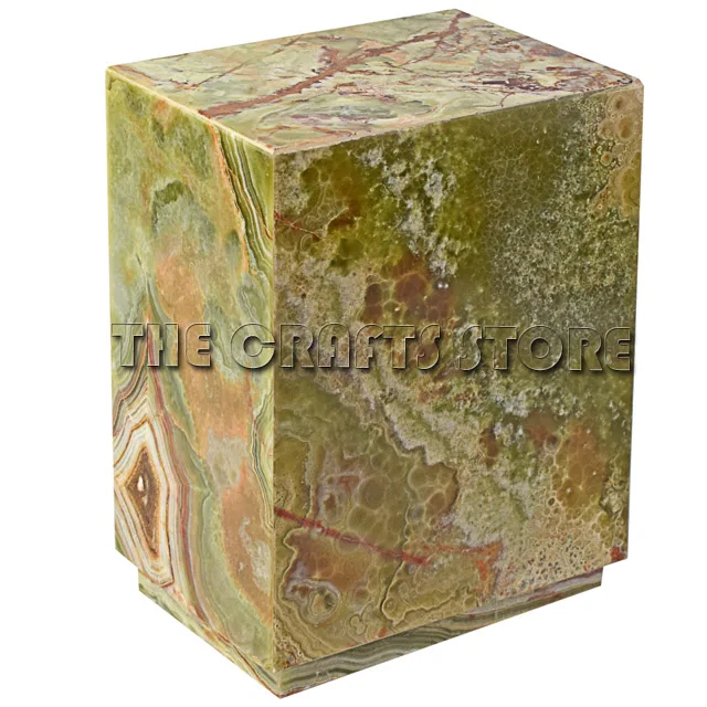 Cheap Marble and Onyx Natural Stone Assorted Medium Tower  Hand Crafted Cremation Urns For Holding Human & Pet Ashes