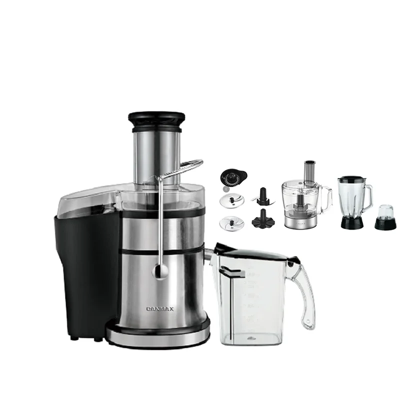 Canmax 2023 New Juicer Easy Clean 800w Juice Extractor Machine Wide Feed Tube Juicer Fruit and Vegetable Mixer Glass Demand 800