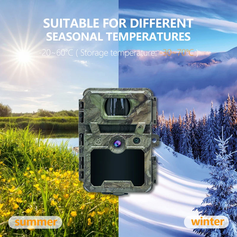 Factory OEM ODM Mini Wireless Wildlife Scouting Timelapse Trail Camera IP67 No-Glow CMOS Sensor  SD Card forest stealth game cam