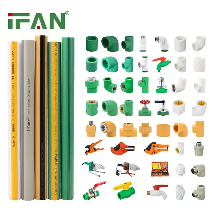 IFAN Hot Selling All Kinds of PPR Water Fitting GB/T 18742 Plumbing Fittings PN25 Injection PPR Pipe Fitting