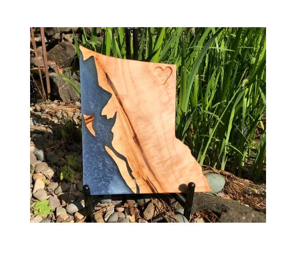 best Design Epoxy Resin Natural wood Cheese board Fruits Vegetables Chopping Serving Cutting Board durable quality best price