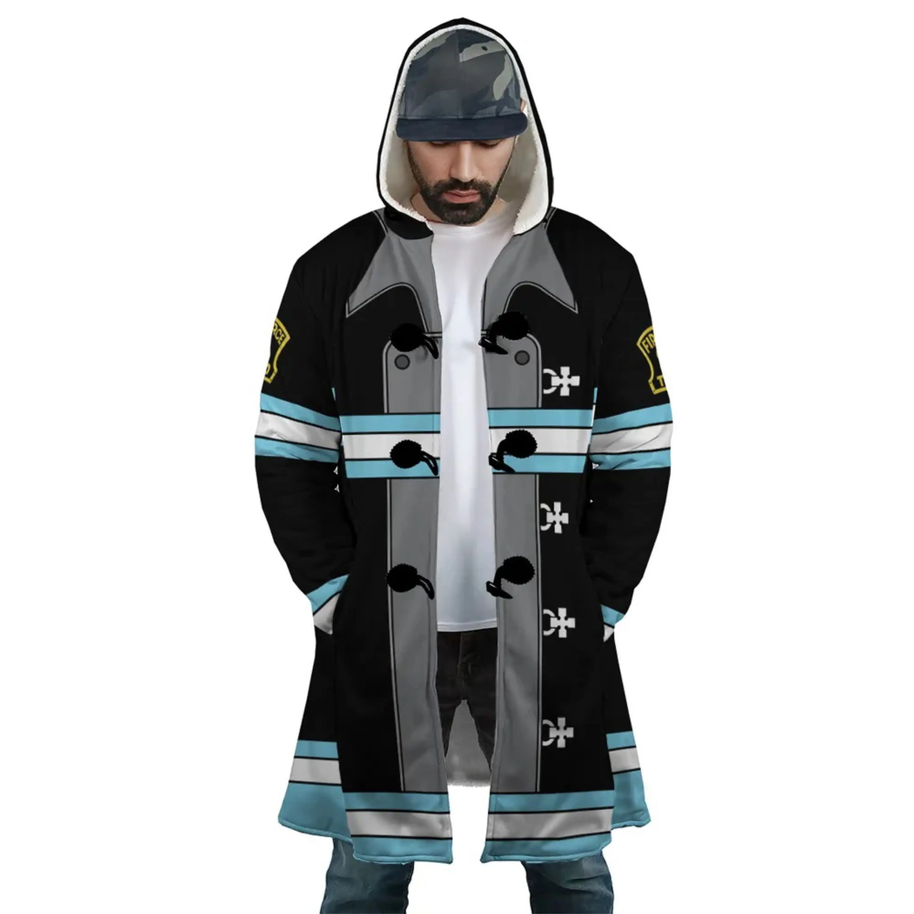 Premium Custom Anime Hooded Coats - Personalized Designs - Ideal for Cosplay, Festivals, and Everyday Wear