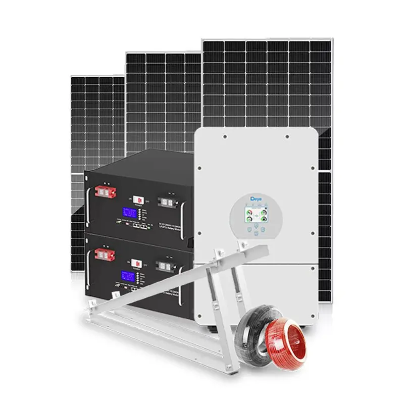 Affordable 8kW Hybrid Solar Energy System Home Hybrid Grid Tie 8000w Solar Power Generator