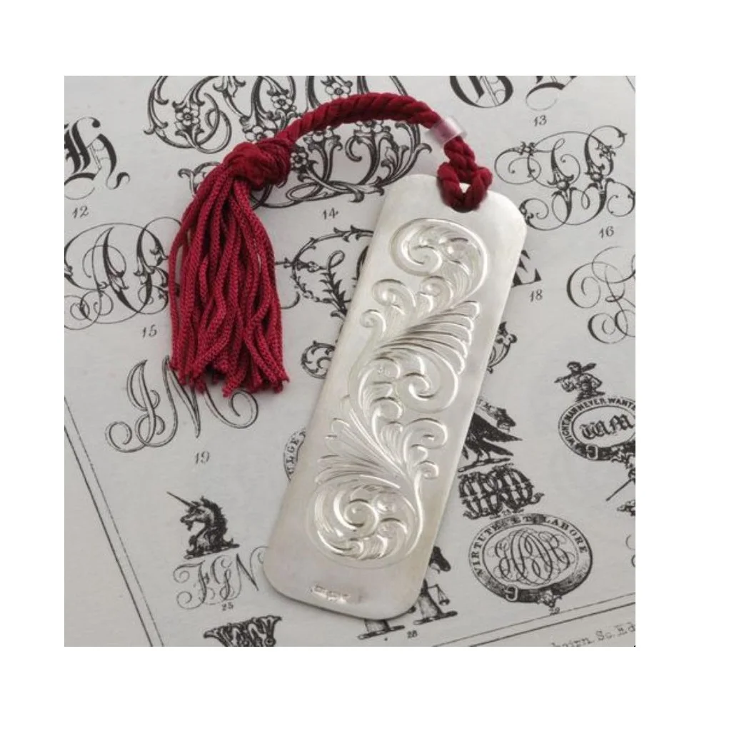 High-quality metal bookmarks for travel and adventure readers silver polished finished metal bookmarks