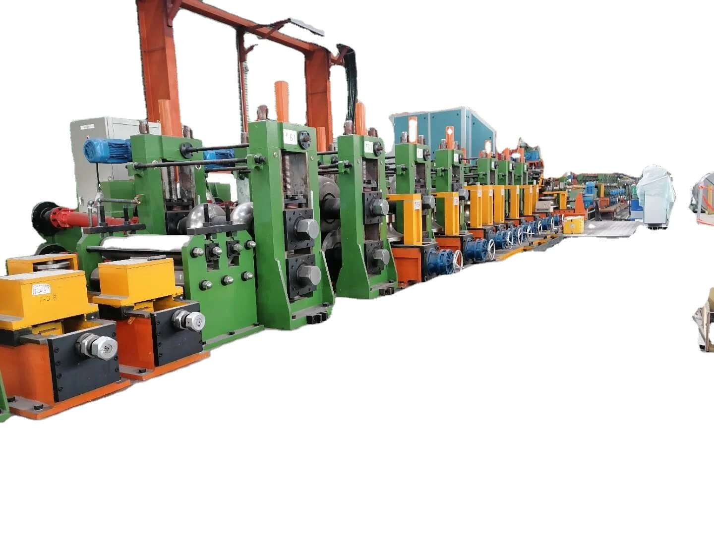 Oil transport API large pipe mill machine High-Frequency Welded Pipe Production Line HG219 max forming speed 50m/min