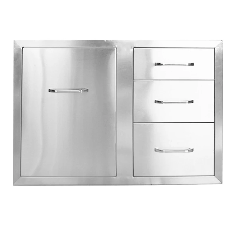 Modern Starlight Commercial Stainless Steel Outdoor Kitchen Furniture Waterproof Cabinet Faucet Panel Sink Bathroom Kitchen