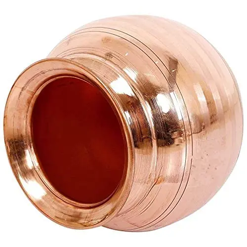 affordabale price Copper Water Matka Dispenser Pot Hammered Container Pure Glass Litre Tank Storage Pitchers Ltr Liter