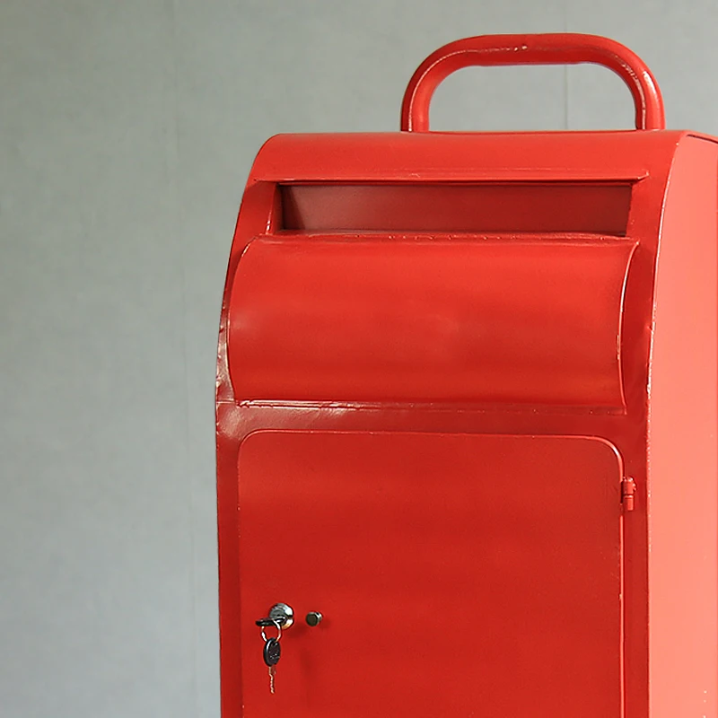 Compact Decorative Outdoor Mailbox Modern Wall Mounted Office Mailbox with Lockable Lid