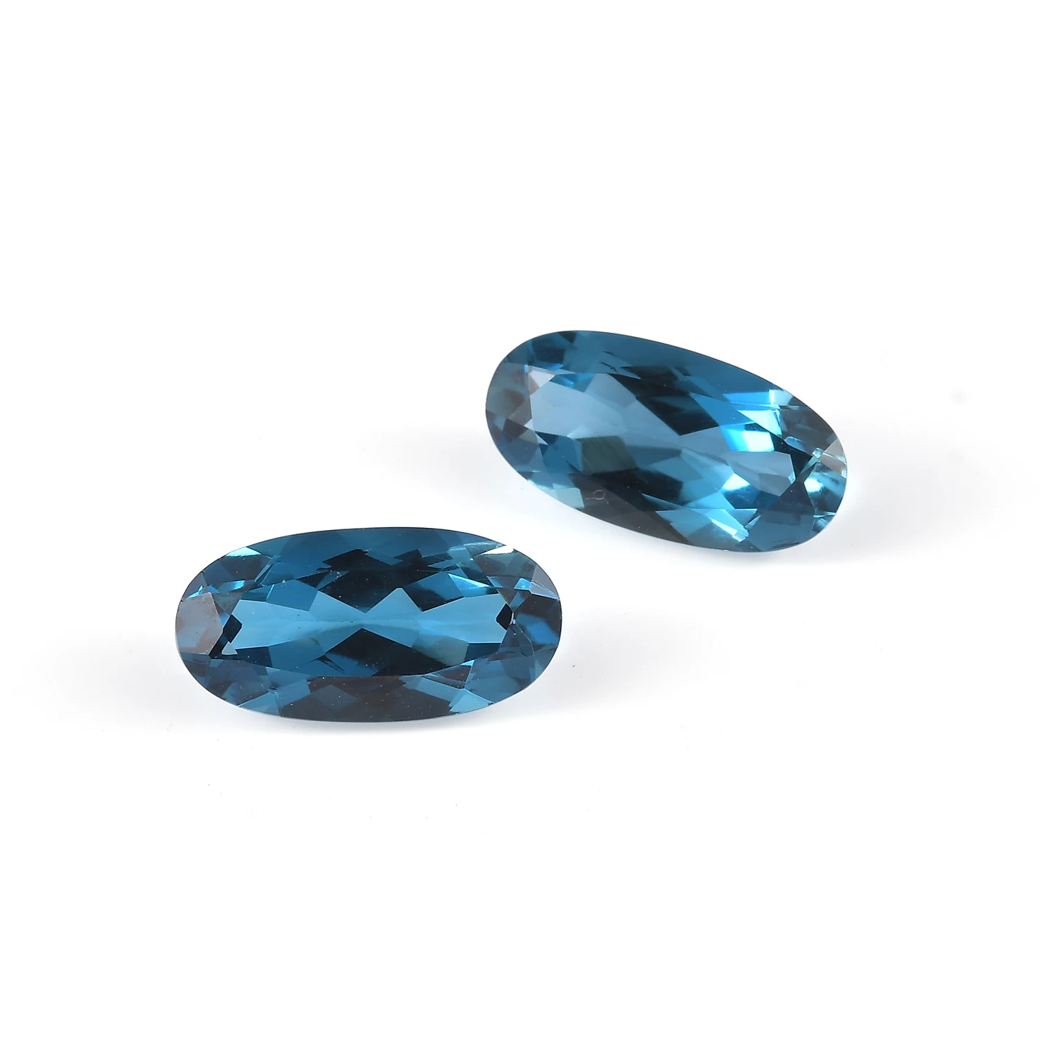 16x8mm Oval Cut Natural London Blue Topaz Wholesale Factory Price High Quality Natural LBT Faceted Loose Gemstone Supplier
