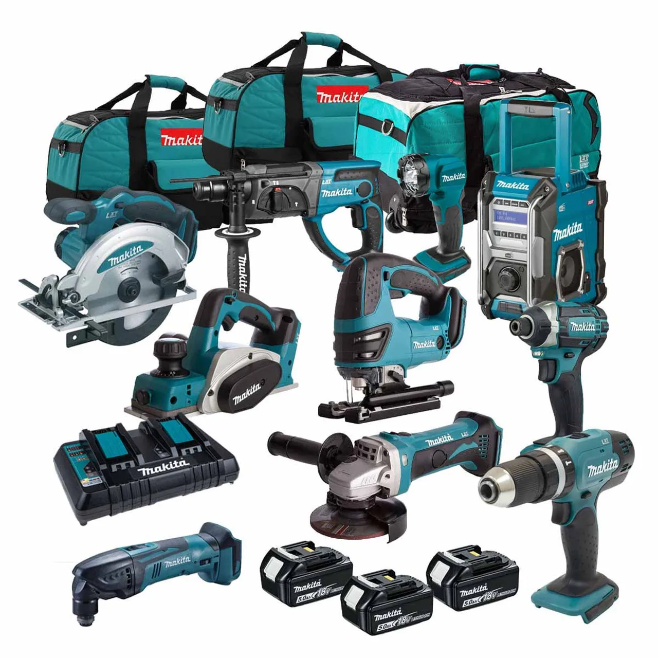 New Original Authentic Makitas LXT1500 18-Volt LXT Lithium-Ion Cord-less 15-Piece Combo kit