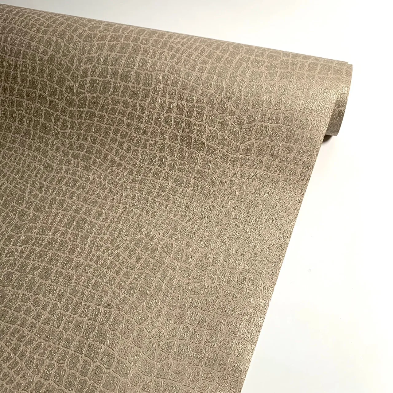 Contemporary  Leather Wallcovering Crocodile pattern animal  city bar style modern wall paper pvc