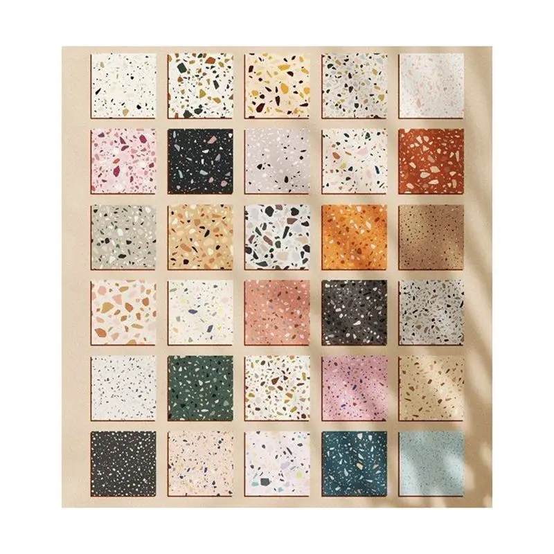 High Quality Italian Modern Rectangular Stone Terrazzo Marble Quartz Slab for Office Building Decoration Terrazzo Slabs