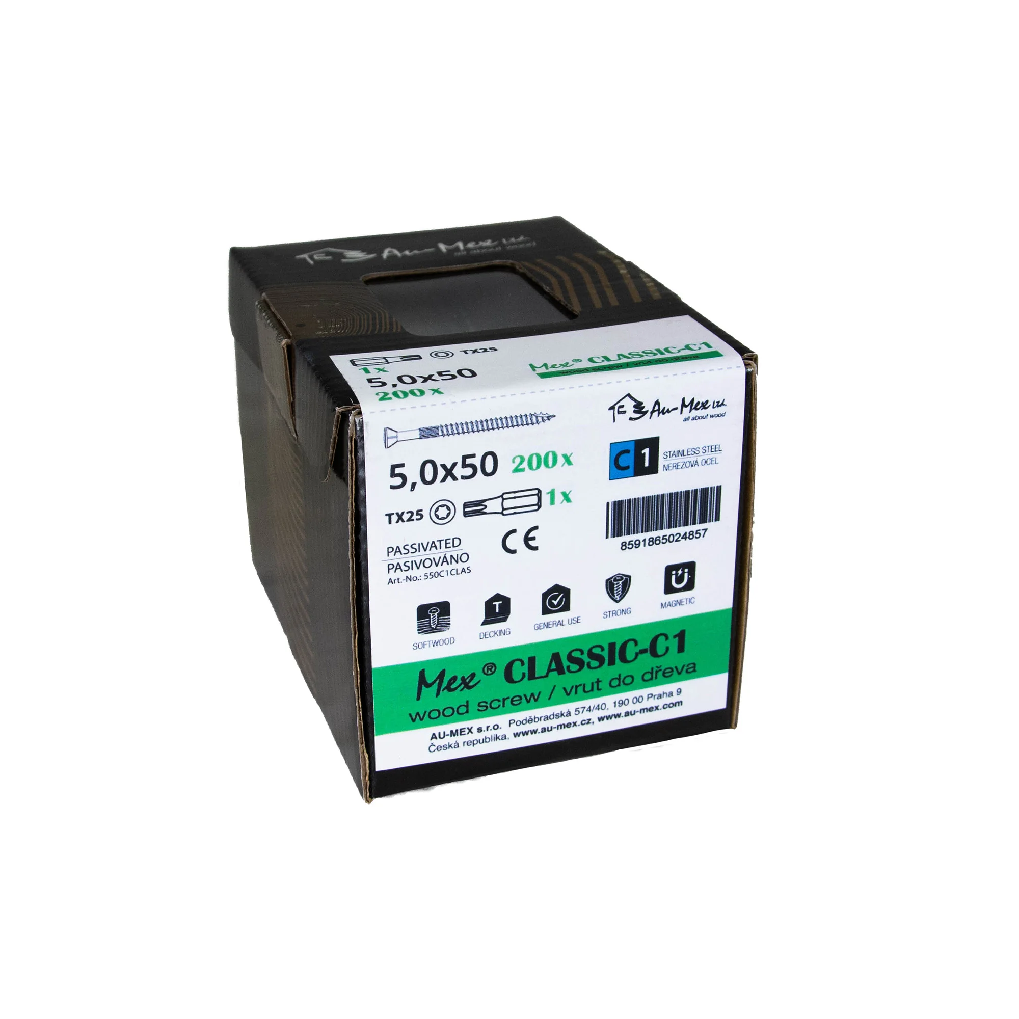 Mex-Classic C1 Stainless Steel Wood Screw for Decking and construction