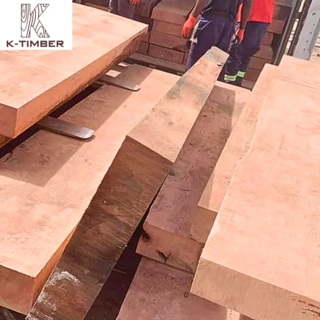 Mussivi Kiaat Dimensional Lumber Africa Wood Hardwood Flooring Block Board Wooden Solid Hardwood Lumber Wood For Construction
