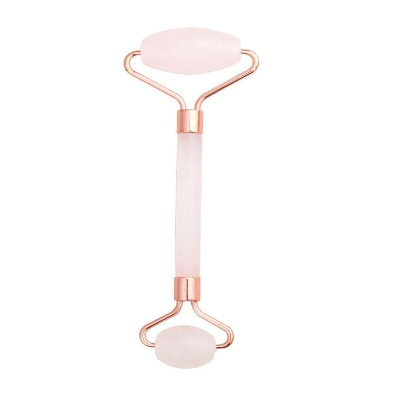 Wholesale Beauty Facial Massage Tool Quartz Rose Massage Gift Set Rose Quartz Jade Roller