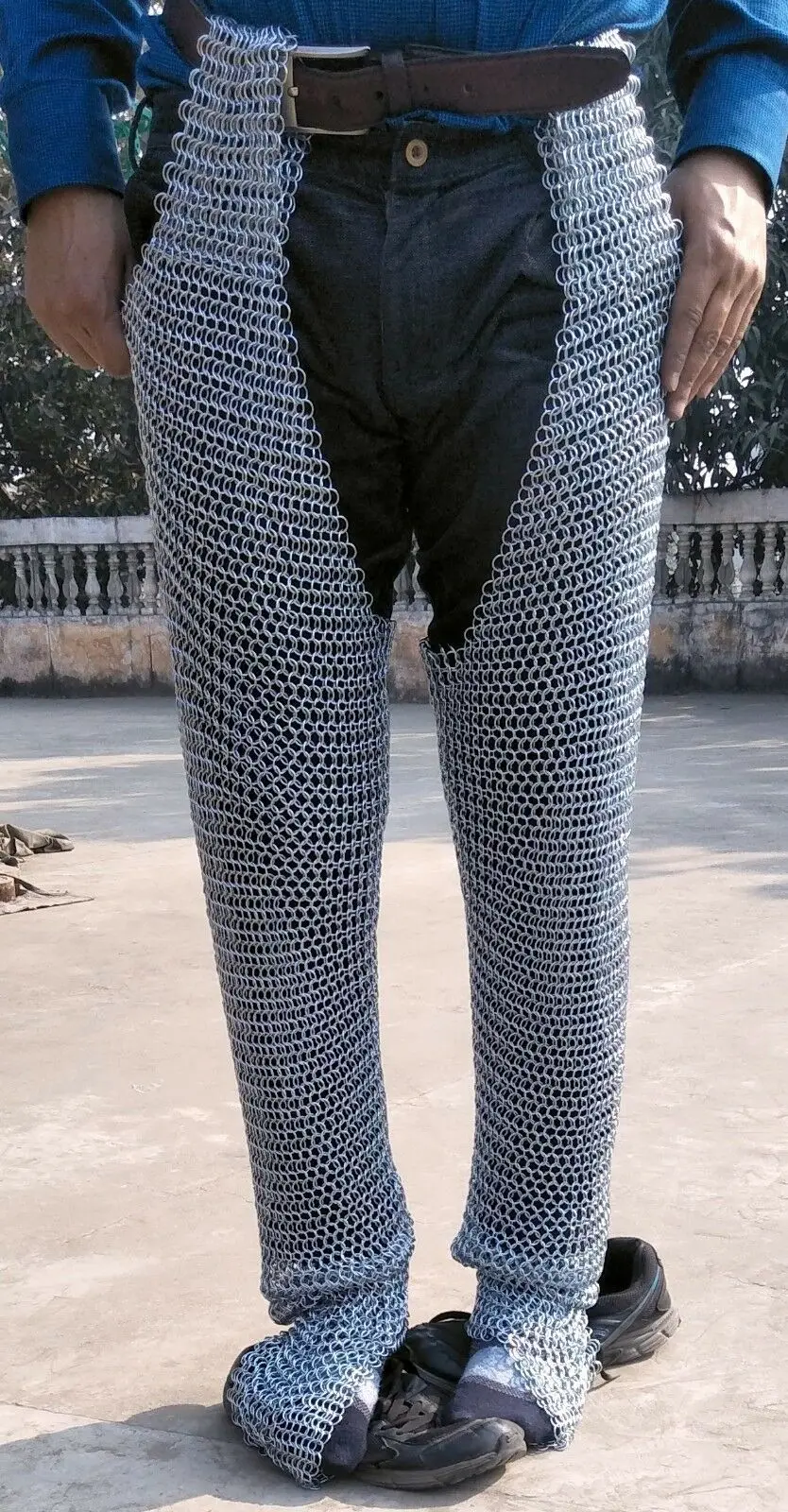 Medieval Renaissance Battle Ready Chausses Chainmail Chain Mail Leggings Armor
