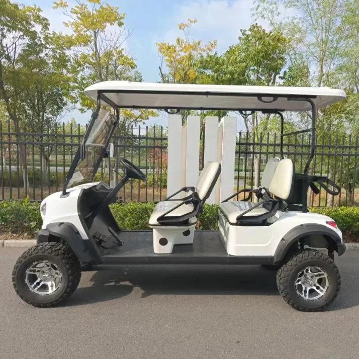 Factory supply prices electric golf cart 4 seater electric golf buggy lithium battery good quality club car cheap golfcart