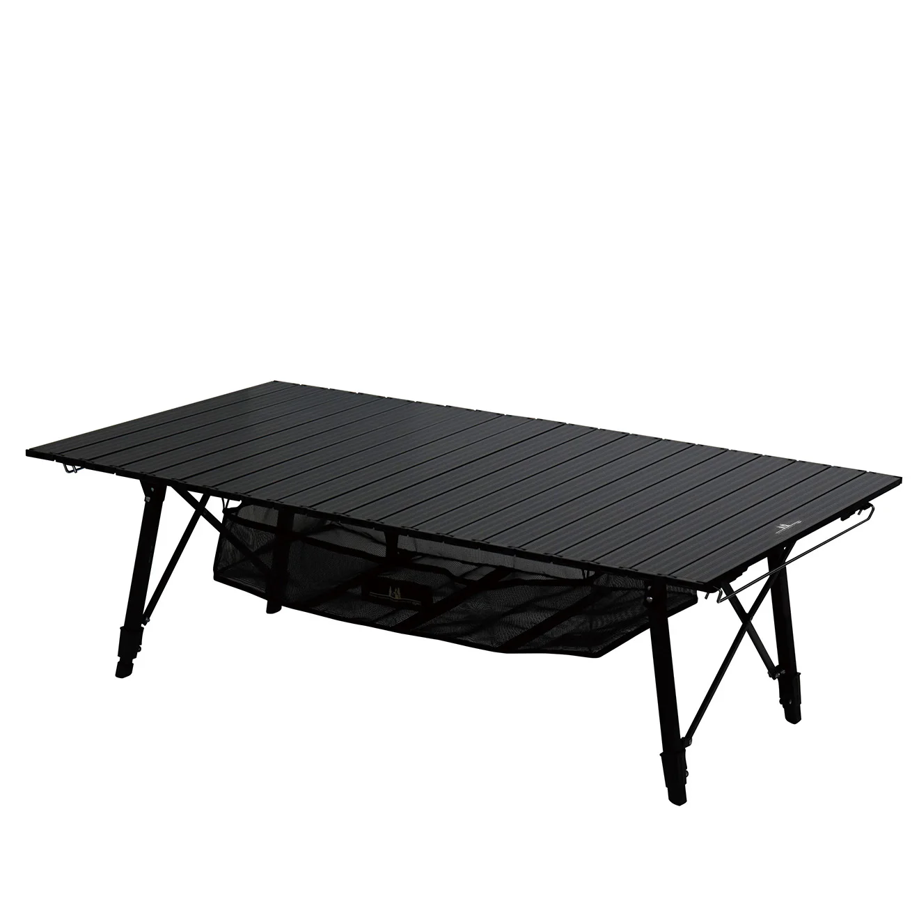 Simple Modern Black Roll Folding Portable Rolling Camping Table with Legs