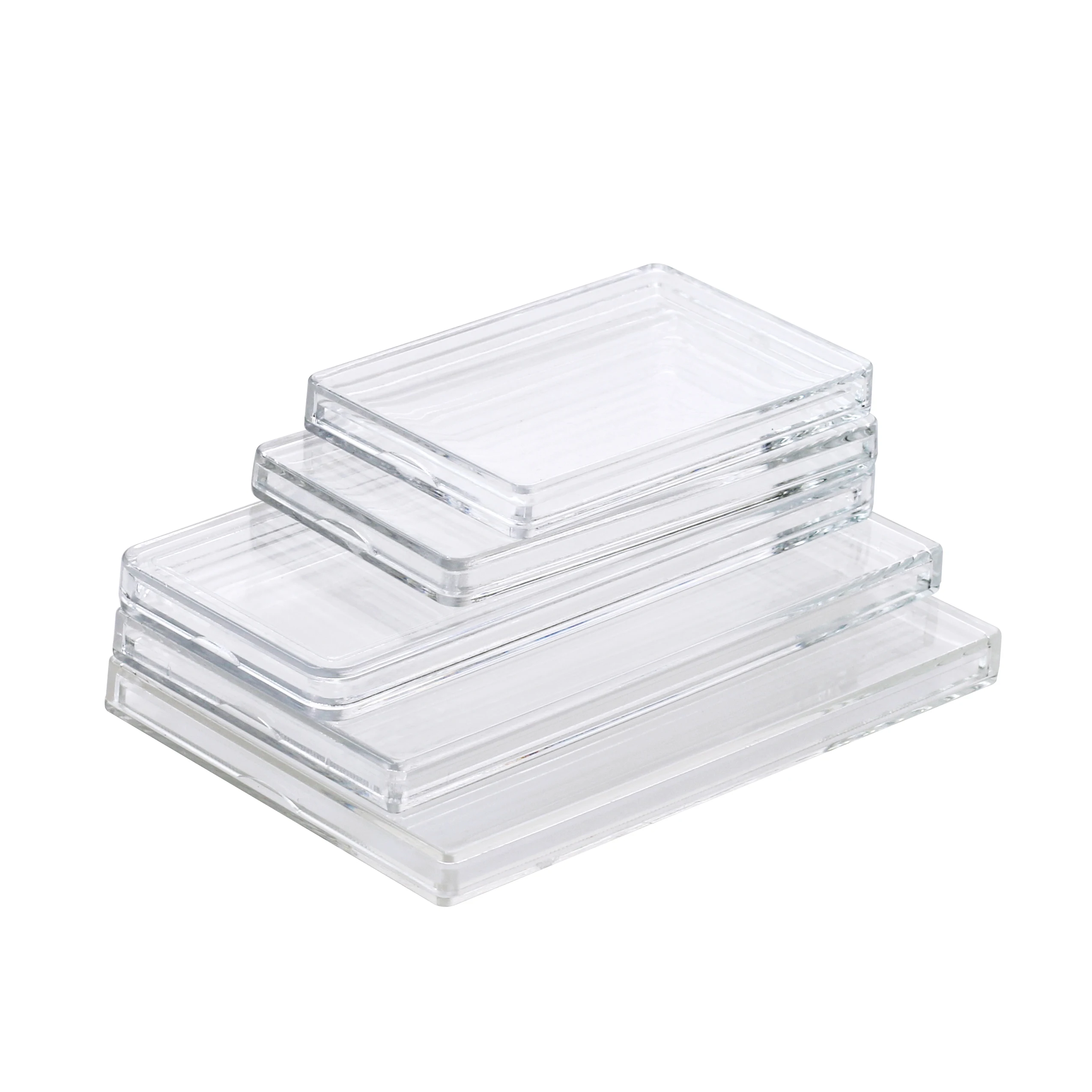 I-Shaped Edge Silver Bar Box Gold Bullion Protector Acrylic Coin Capsules